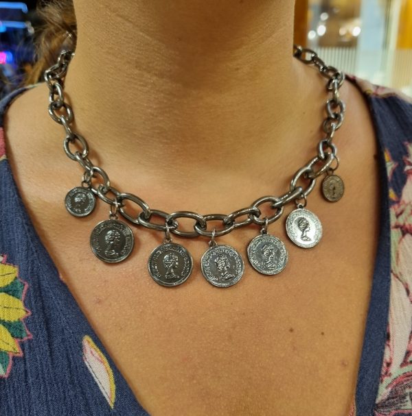 Necklace with coins